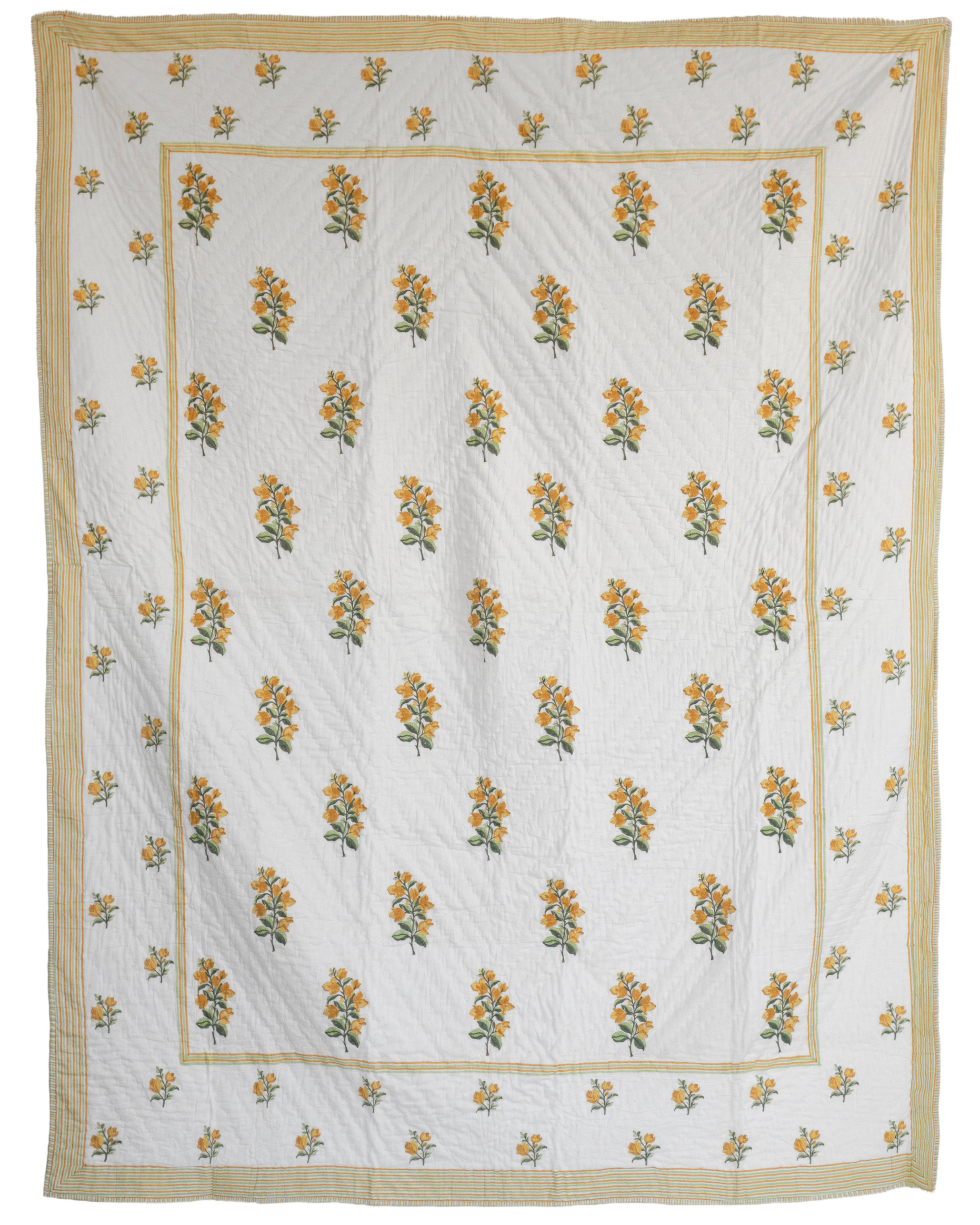 Bougainvillea Blooms Yellow Quilt