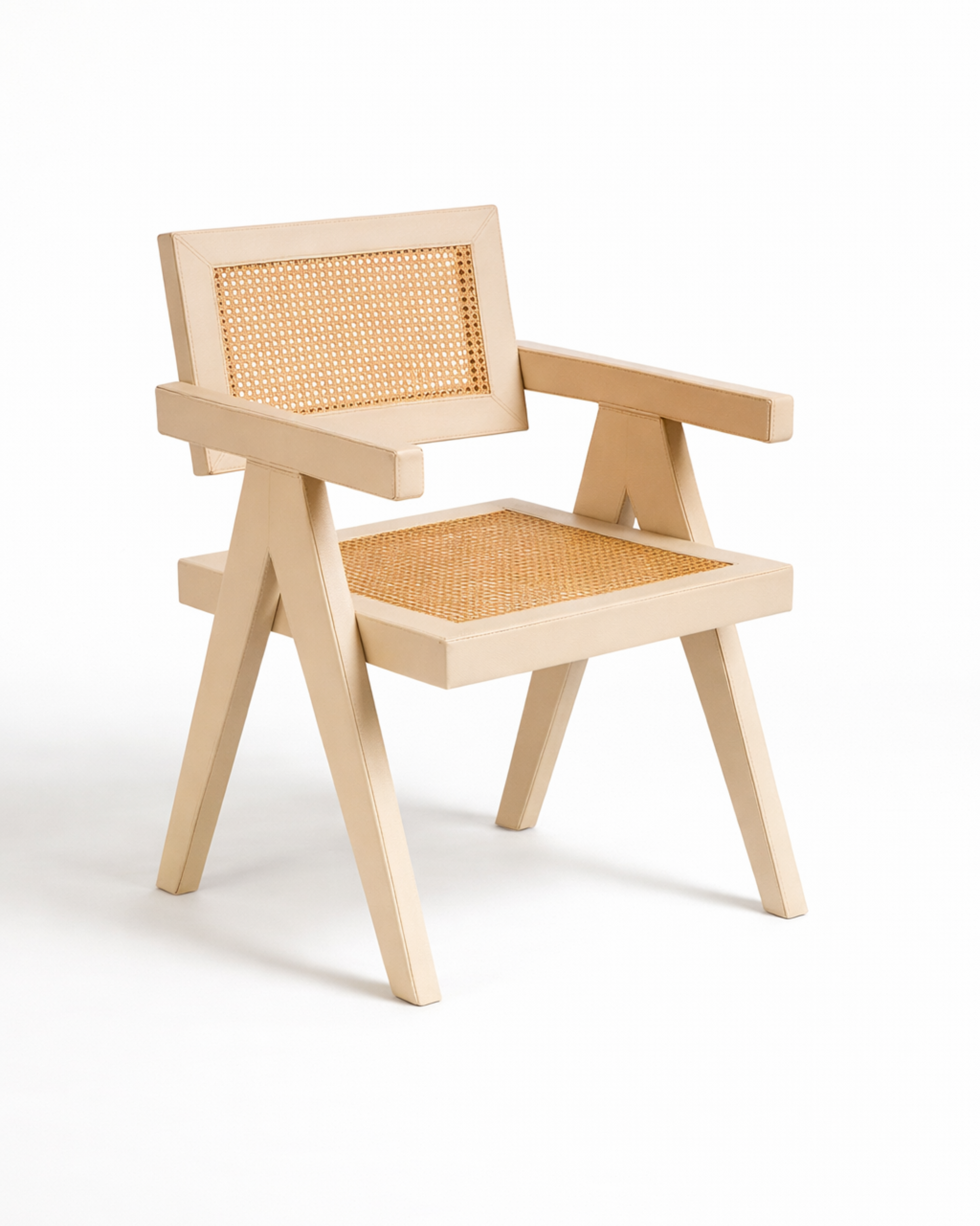 Chandigarh Chair - Canvas Ecru Leatherette