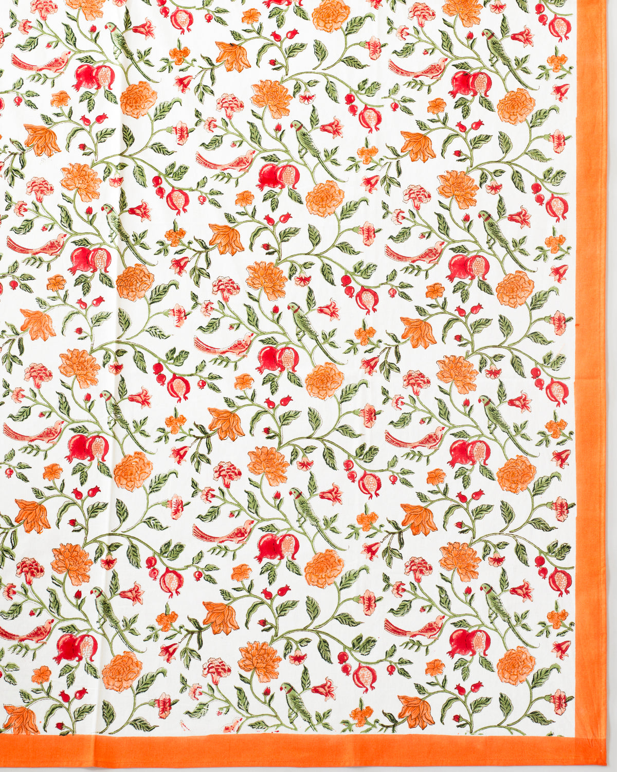 Orange Jaal Table Cloth | Rangbagh
