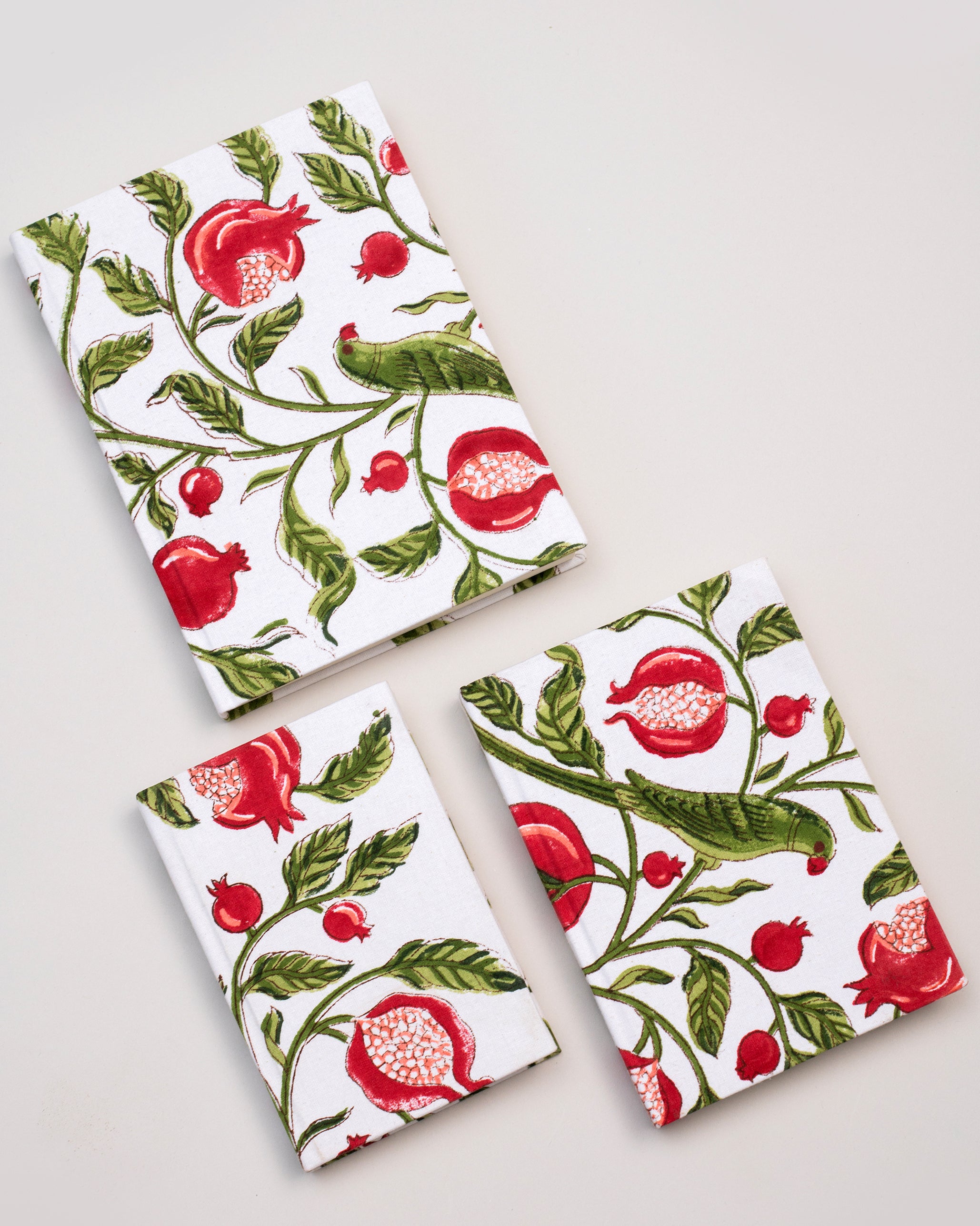 Parrots & Pomegranates Diary Set of 3