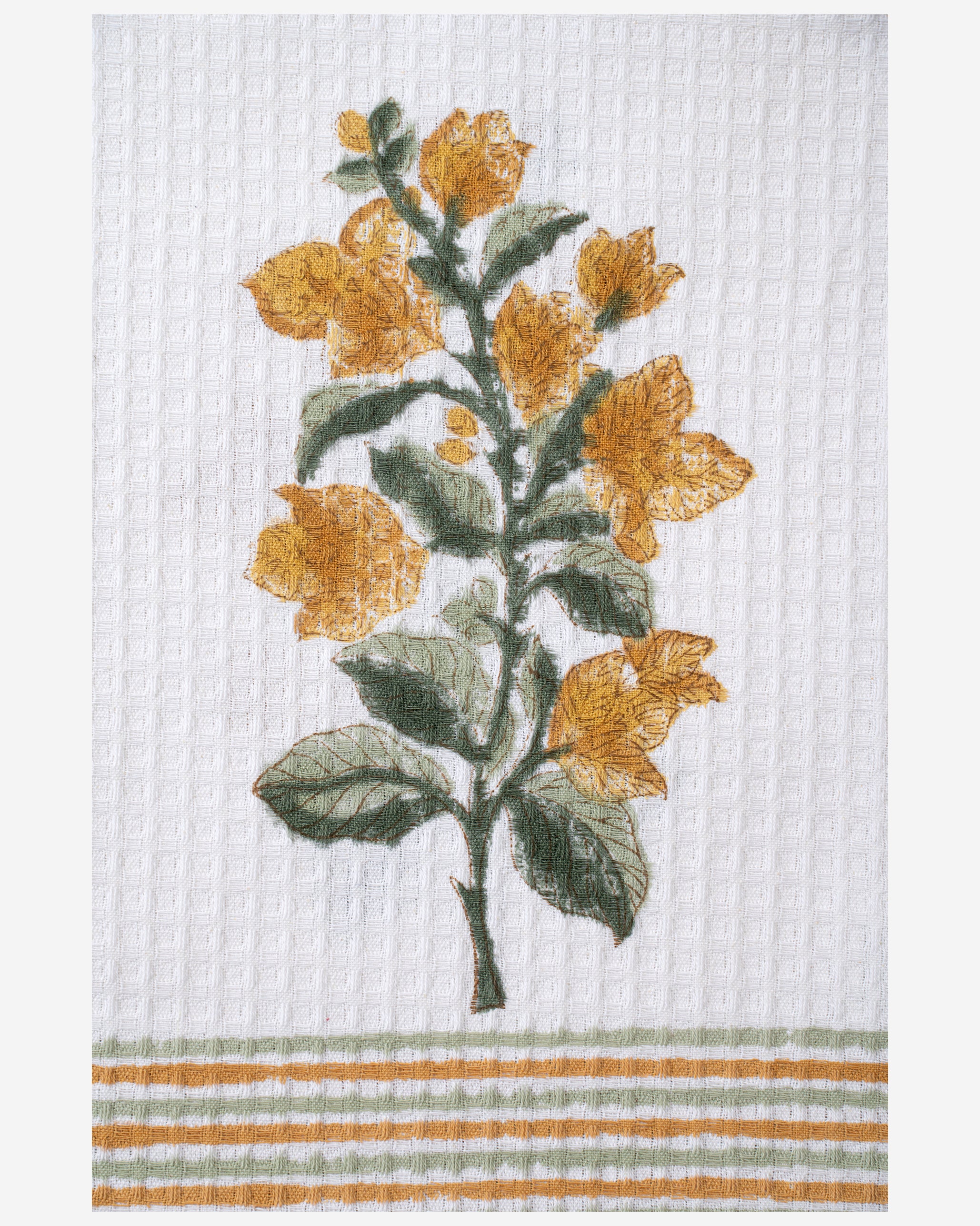 Bougainvillea Blooms Yellow Elegant Hand Towel