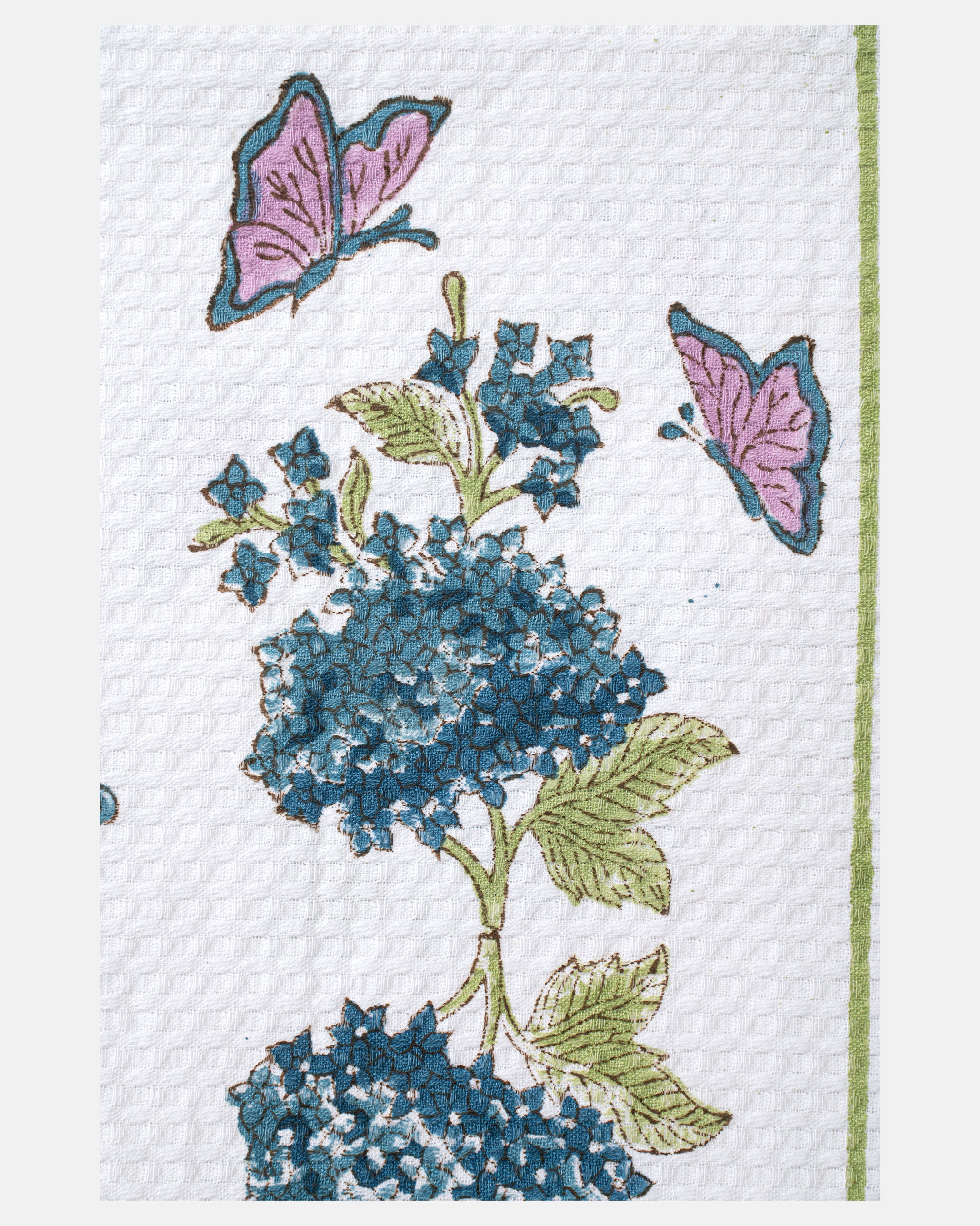 Whispering Hydrangea Elegant Blue Hand Towel
