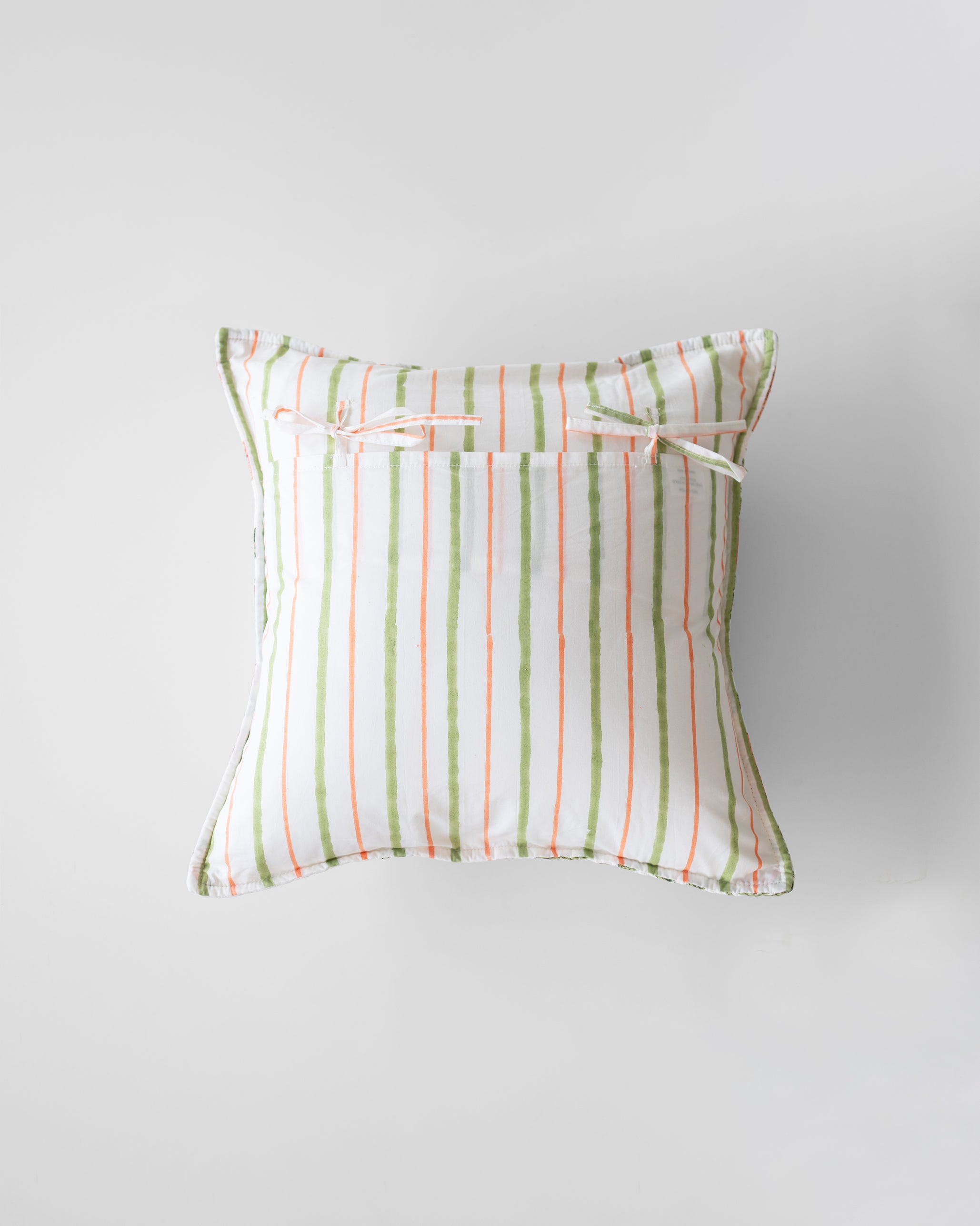 Orange Stripes Cushion Cover
