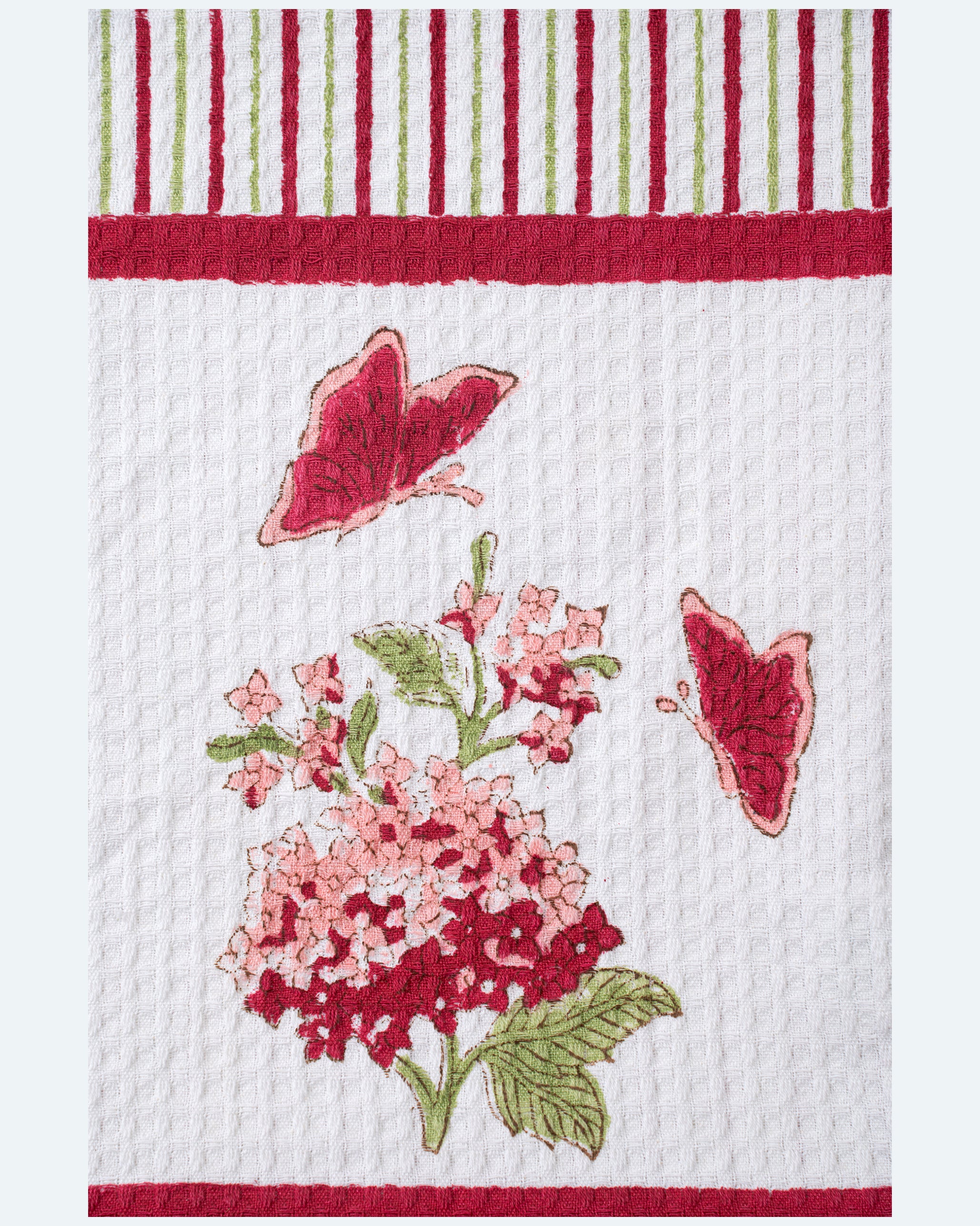 Whispering Hydrangea Pink Hand Towel