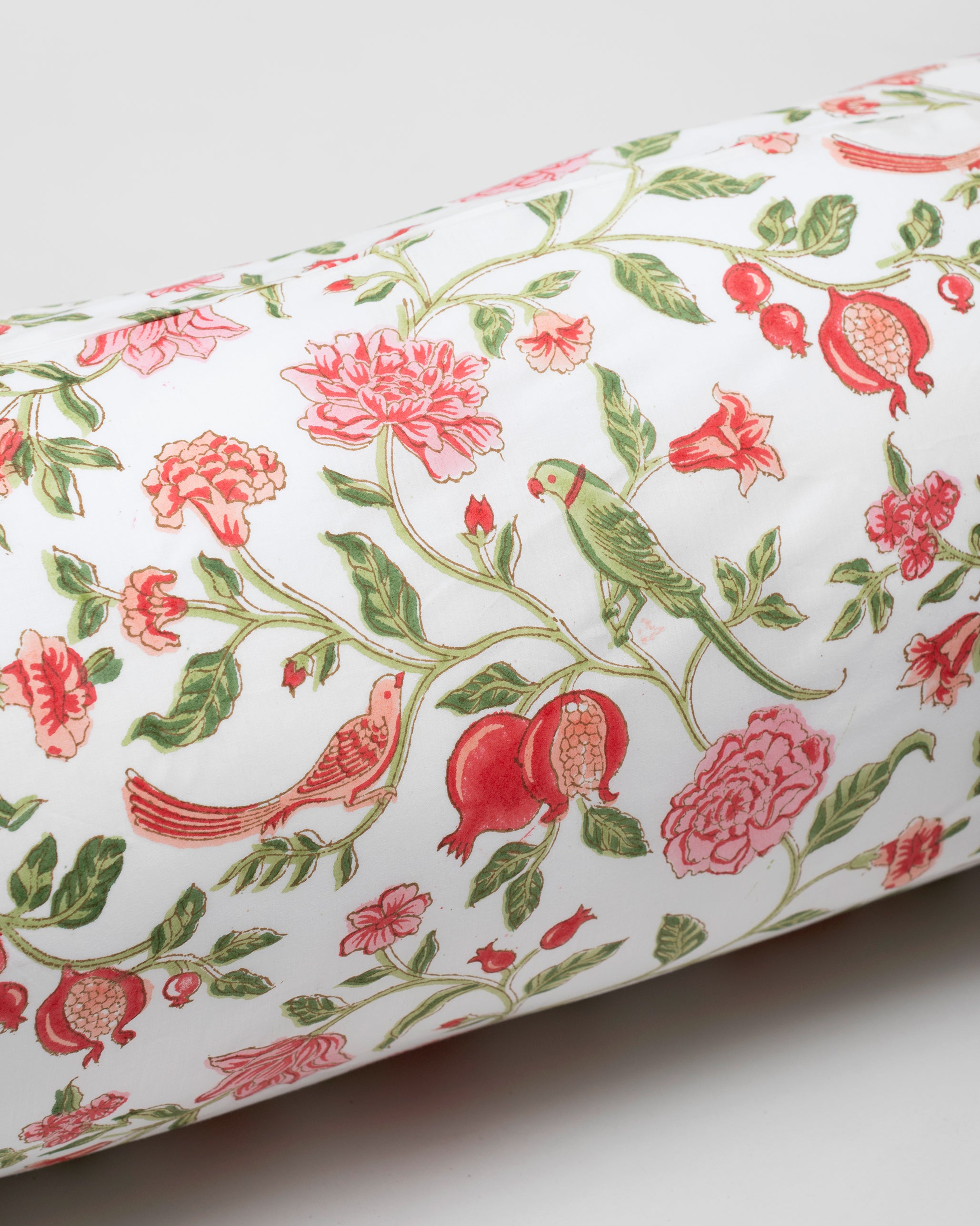 Pink Jaal Bolster Cover