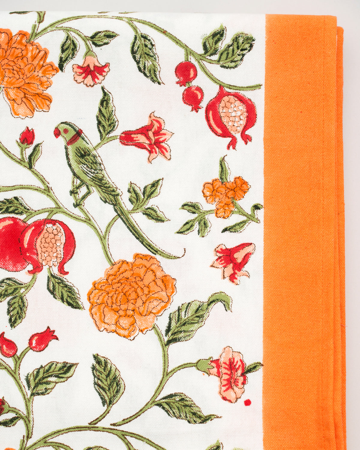 Orange Jaal Table Cloth | Rangbagh